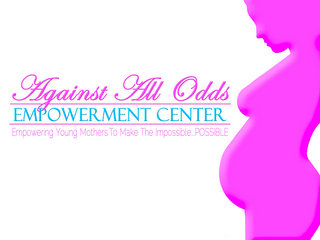 AGAINST ALL ODDS EMPOWERMENT CENTER EMPOWERING YOUNG MOTHERS TO MAKE THE IMPOSSIBLE... POSSIBLE logo