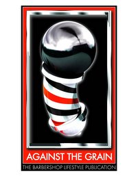 AGAINST THE GRAIN THE BARBERSHOP LIFESTYLE PUBLICATION logo