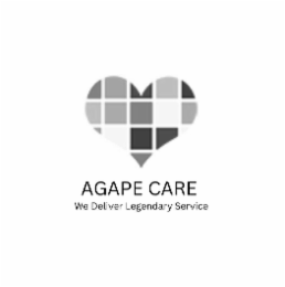 AGAPE CARE WE DELIVER LEGENDARY SERVICE logo