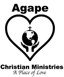 AGAPE CHRISTIAN MINISTRIES A PLACE OF LOVE logo