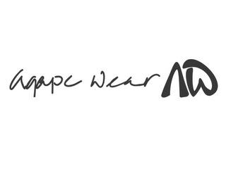 AGAPE WEAR AW logo
