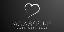 AGA'S PURE MADE WITH LOVE logo