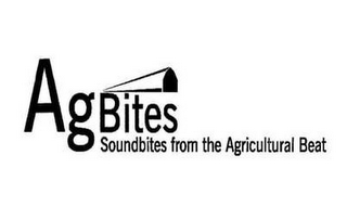 AGBITES SOUNDBITES FROM THE AGRICULTURAL BEAT logo
