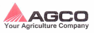 AGCO YOUR AGRICULTURE COMPANY logo