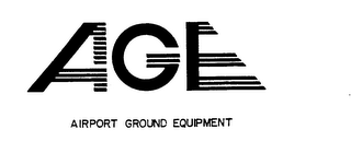 AGE AIRPORT GROUND EQUIPMENT logo