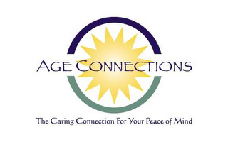 AGE CONNECTIONS THE CARING CONNECTION FOR YOUR PEACE OF MIND logo
