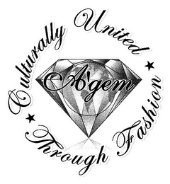 A'GEM CULTURALLY UNITED THROUGH FASHION logo