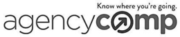 AGENCYCOMP KNOW WHERE YOU'RE GOING. logo