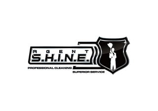 AGENT S.H.I.N.E. PROFESSIONAL CLEANING SUPERIOR SERVICE logo