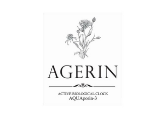 AGERIN ACTIVE BIOLOGICAL CLOCK AQUAPORIN-3 logo