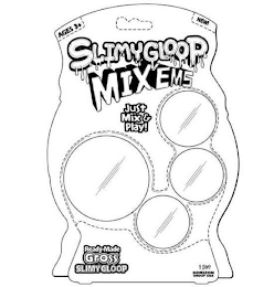 AGES 3+ NEW! SLIMYGLOOP MIX'EMS JUST MIX & PLAY! READY-MADE GROSS SLIMYGLOOP 1 SET HORIZON GROUP USA logo