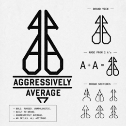 AGGRESSIVELY AVERAGE logo