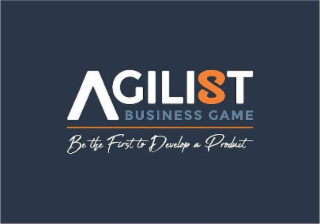 AGILIST BUSINESS GAME BE THE FIRST TO DEVELOP A PRODUCT logo