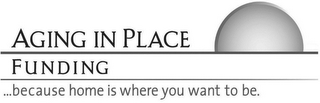 AGING IN PLACE FUNDING...BECAUSE HOME IS WHERE YOU WANT TO BE. logo