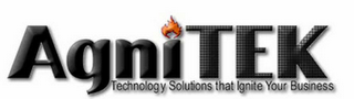 AGNITEK TECHNOLOGY SOLUTIONS THAT IGNITE YOUR BUSINESS logo