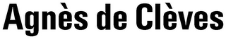 AGNÈS DE CLÈVES logo