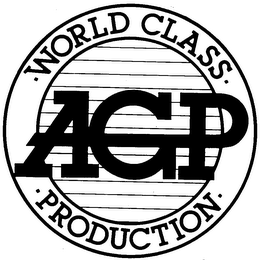 AGP WORLD CLASS PRODUCTION logo