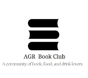 AGR BOOK CLUB A COMMUNITY OF BOOK, FOOD, AND DRINK LOVERS logo