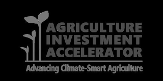 AGRICULTURE INVESTMENT ACCELERATOR ADVANCING CLIMATE-SMART AGRICULTURE logo