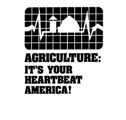 AGRICULTURE: IT'S YOUR HEARTBEAT AMERICA! logo