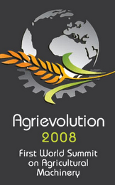 AGRIEVOLUTION 2008 FIRST WORLD SUMMIT ON AGRICULTURAL MACHINERY logo