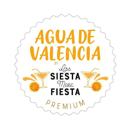 AGUA DE VALENCIA BY LESS SIESTA MORE FIESTA PREMIUM logo