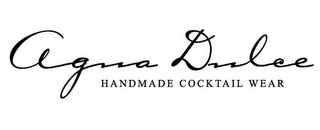 AGUA DULCE HANDMADE COCKTAIL WEAR logo