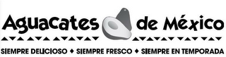 AGUACATES DE MEXICO SIEMPRE DELICIOSO SIEMPRE FRESCO SIEMPRE EN TEMPORADA logo