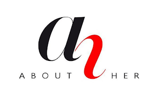 AH ABOUT HER logo