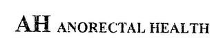 AH ANORECTAL HEALTH logo