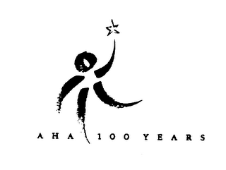 AHA 100 YEARS logo