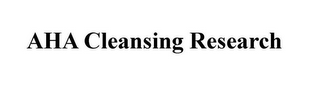 AHA CLEANSING RESEARCH logo