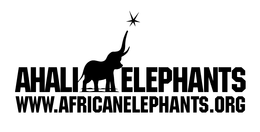 AHALI ELEPHANTS. WWW.AFRICANELEPHANTS.ORG. logo