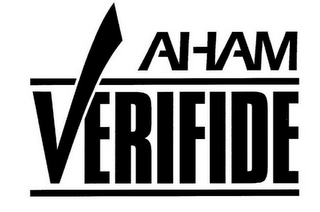 AHAM VERIFIDE logo