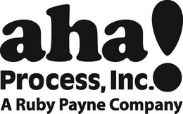 AHA! PROCESS, INC. A RUBY PAYNE COMPANY