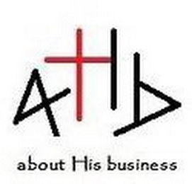 AHB ABOUT HIS BUSINESS. logo