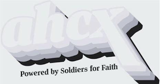 AHCX POWERED BY SOLDIERS FOR FAITH logo