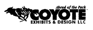 AHEAD OF THE PACK COYOTE EXHIBITS & DESIGN LLC logo