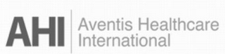 AHI AVENTIS HEALTHCARE INTERNATIONAL logo