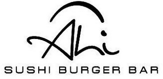 AHI SUSHI BURGER BAR logo