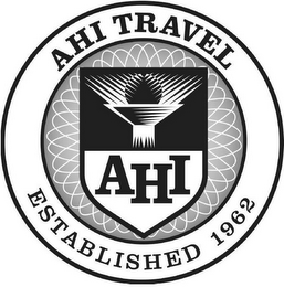 AHI TRAVEL AHI ESTABLISHED 1962 logo