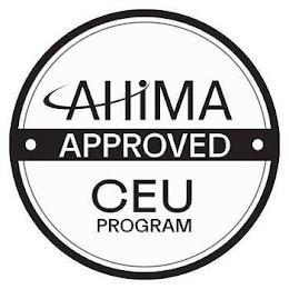 AHIMA APPROVED CEU PROGRAM logo