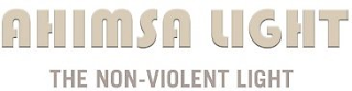 AHIMSA LIGHT THE NON-VIOLENT LIGHT logo