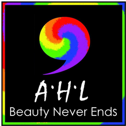 , AHL BEAUTY NEVER ENDS logo