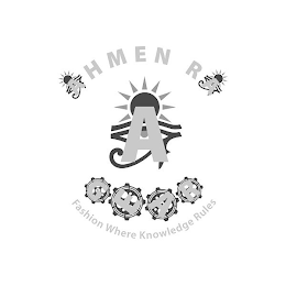 AHMEN RA A GEAR FASHION WHERE KNOWLEDGE RULES logo
