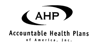 AHP ACCOUNTABLE HEALTH PLANS OF AMERICA, INC. logo