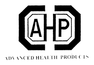 AHP ADVANCED HEALTH PRODUCTS logo