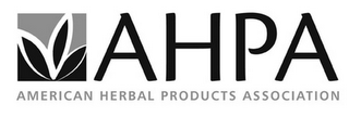 AHPA AMERICAN HERBAL PRODUCTS ASSOCIATION logo