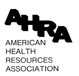 AHRA AMERICAN HEALTH RESOURCES ASSOCIATION logo