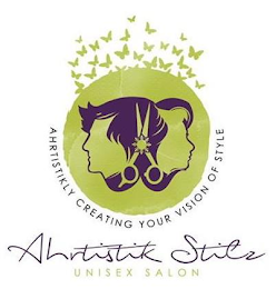 AHRTISTIK STILZ UNISEX SALON AHRTISTIKLY CREATING YOUR VISION OF LIFE logo